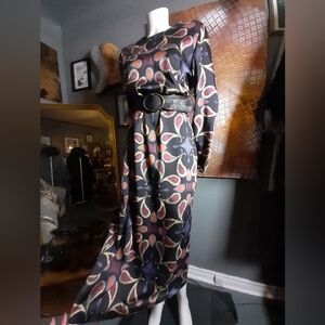 Zara Satiny Paisley Print Maxi Dress